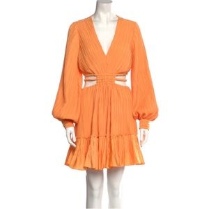 Jonathan Simkhai Plunge Neckline Mini Dress